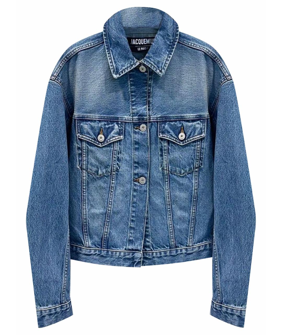 JACQUEMUS Голубая деним куртка, фото 1