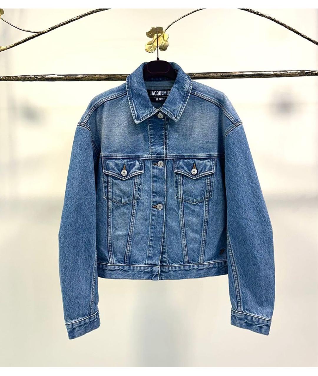 JACQUEMUS Голубая деним куртка, фото 8