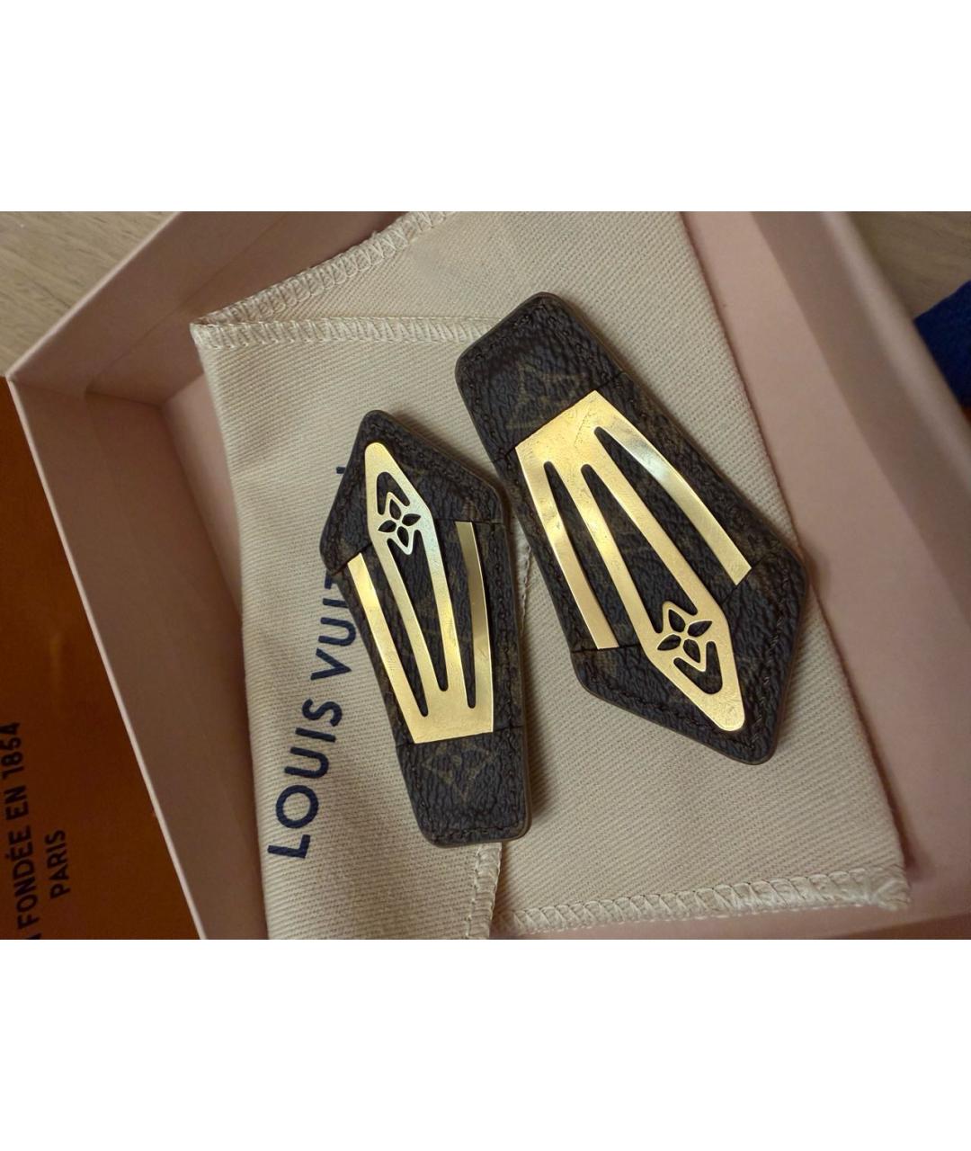 LOUIS VUITTON Бежевая заколка, фото 2