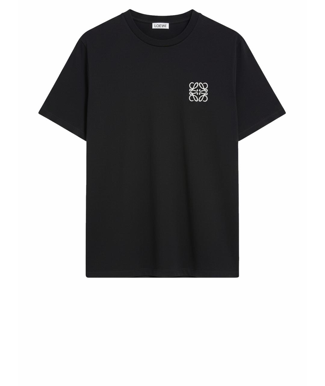 LOEWE Черная хлопковая футболка, фото 1