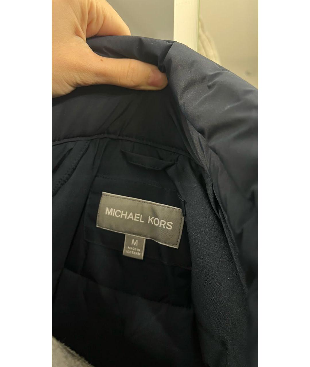 MICHAEL KORS Темно-синяя полиэстеровая куртка, фото 3