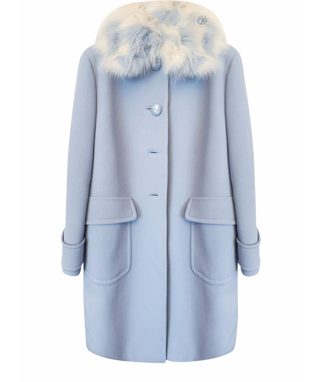 MIU MIU Голубое пальто, фото 1