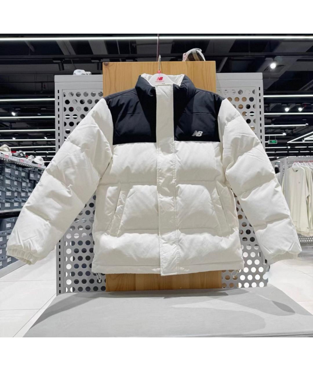NEW BALANCE Белый полиэстеровый пуховик, фото 3