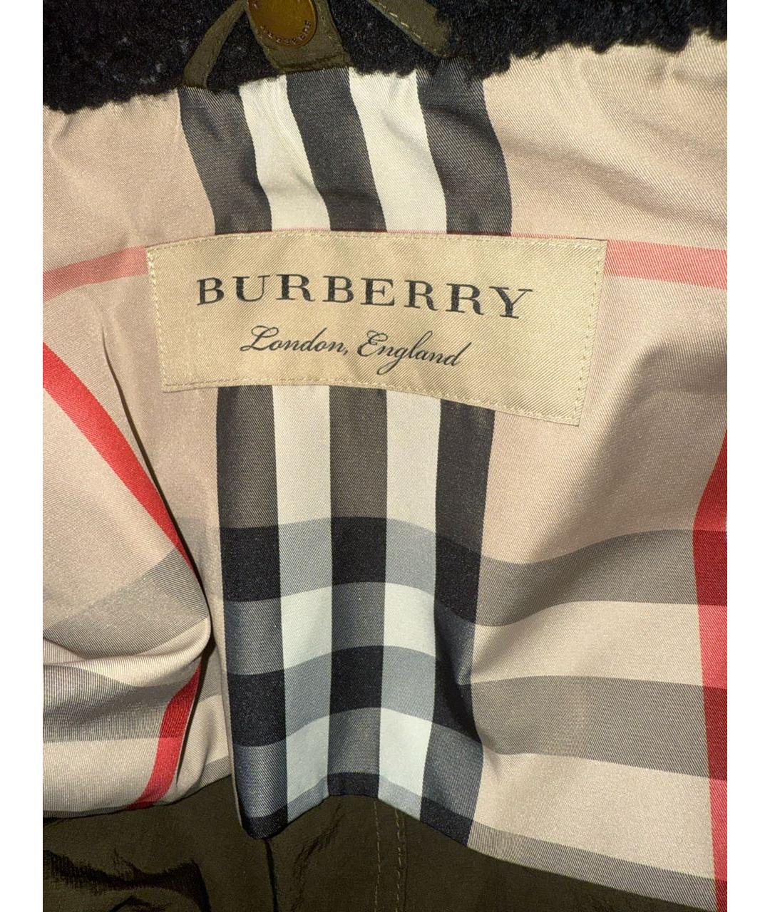 BURBERRY Хаки парка, фото 7