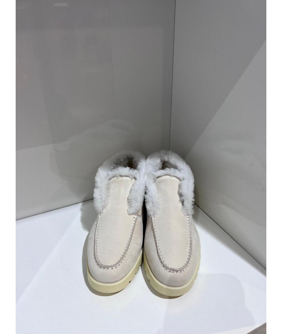 SANTONI Бежевые лоферы, фото 2