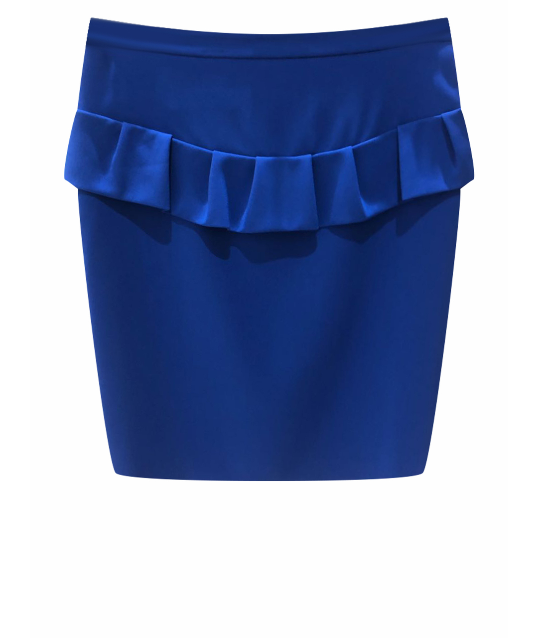 BOUTIQUE MOSCHINO Синяя полиэстеровая юбка миди, фото 1
