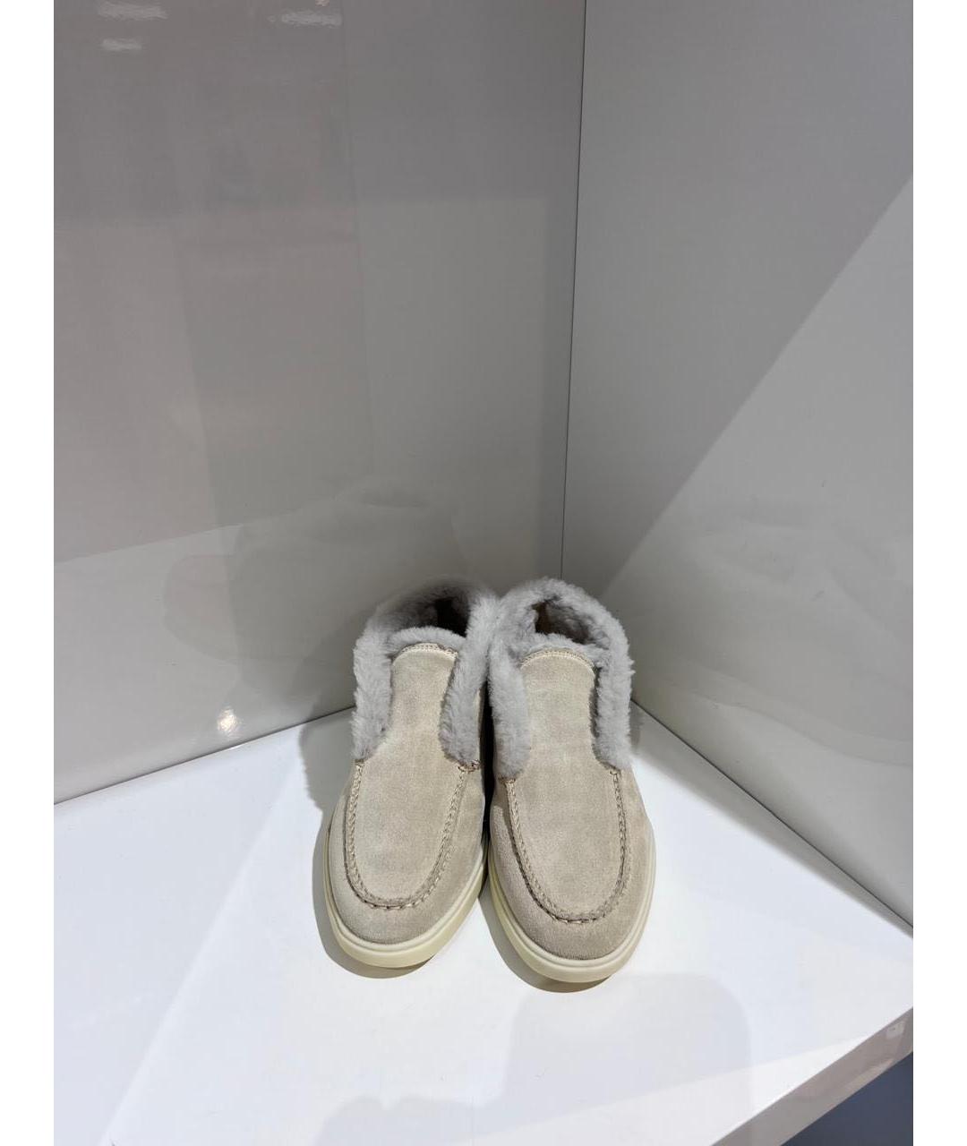 SANTONI Бежевые лоферы, фото 2