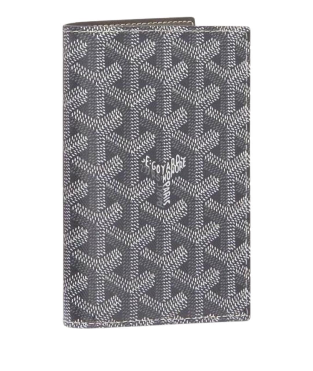 GOYARD Серая кожаная визитница, фото 1