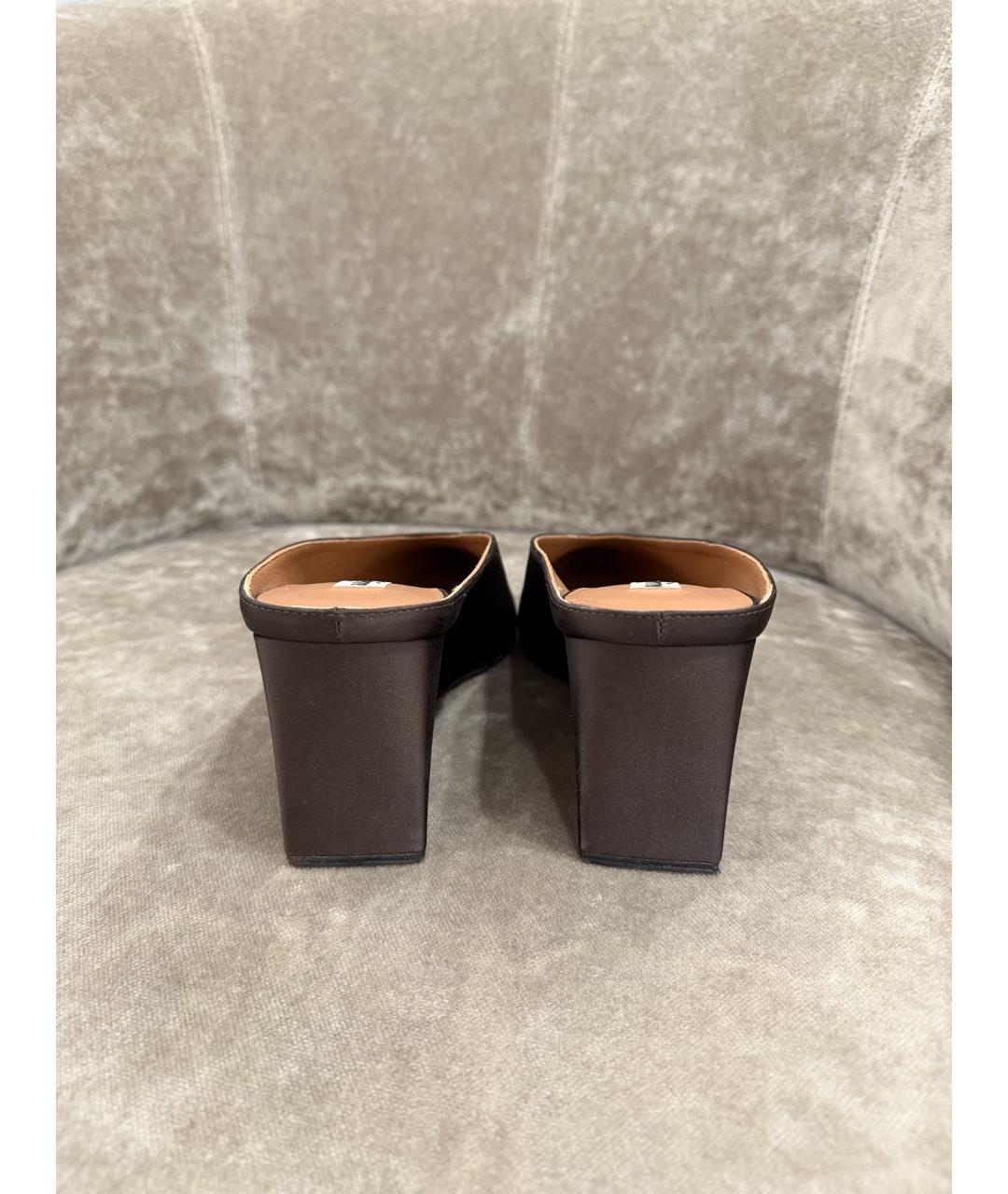 ALAIA Коричневые текстильные мюли, фото 6