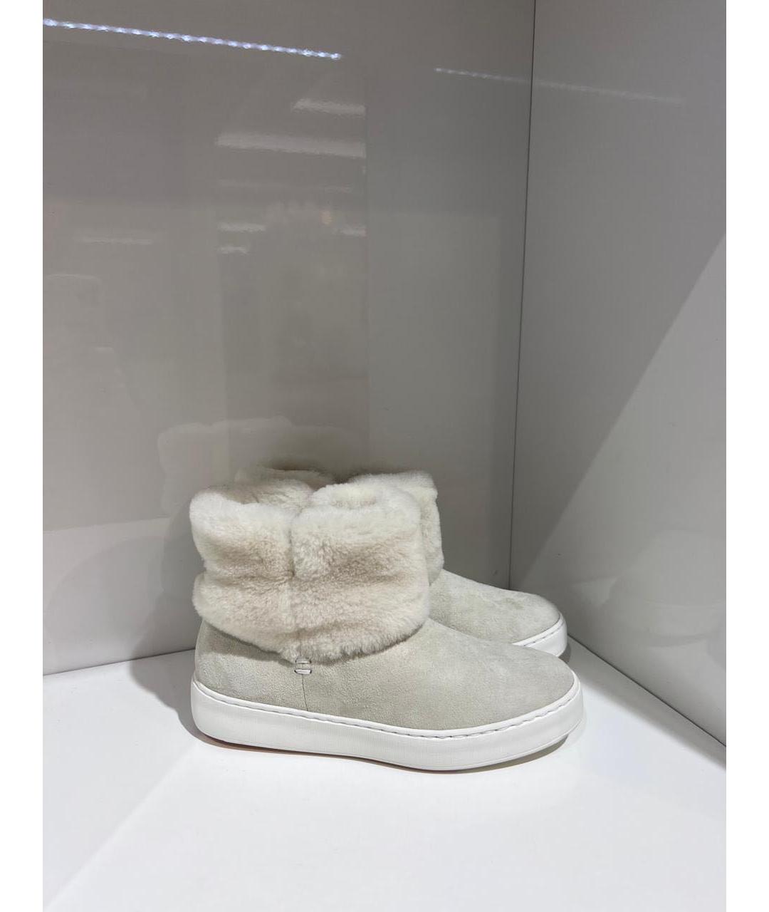 SANTONI Серые ботинки, фото 3