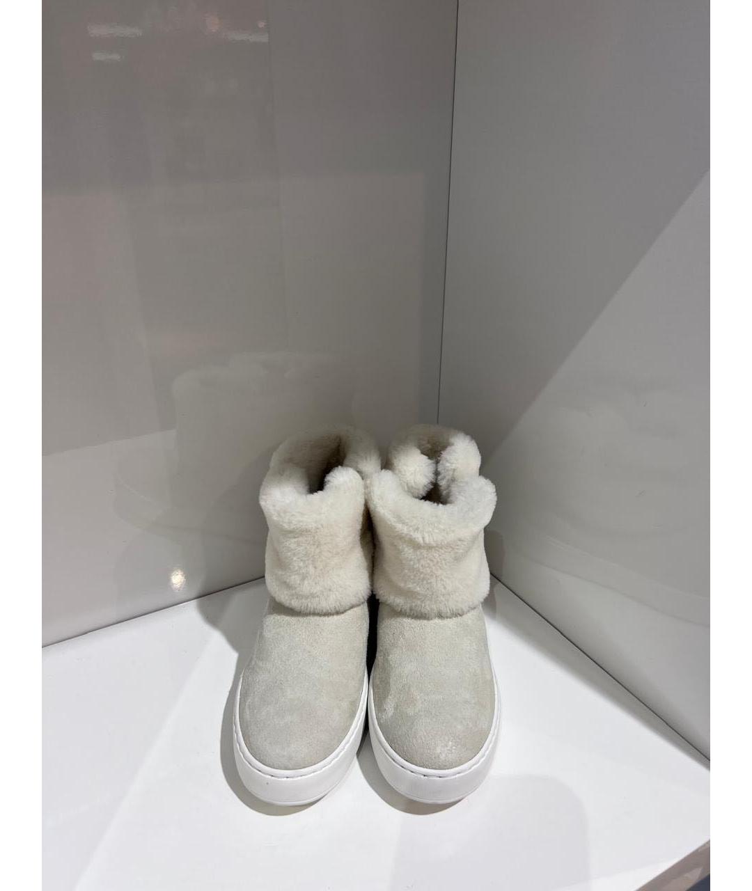 SANTONI Серые ботинки, фото 2