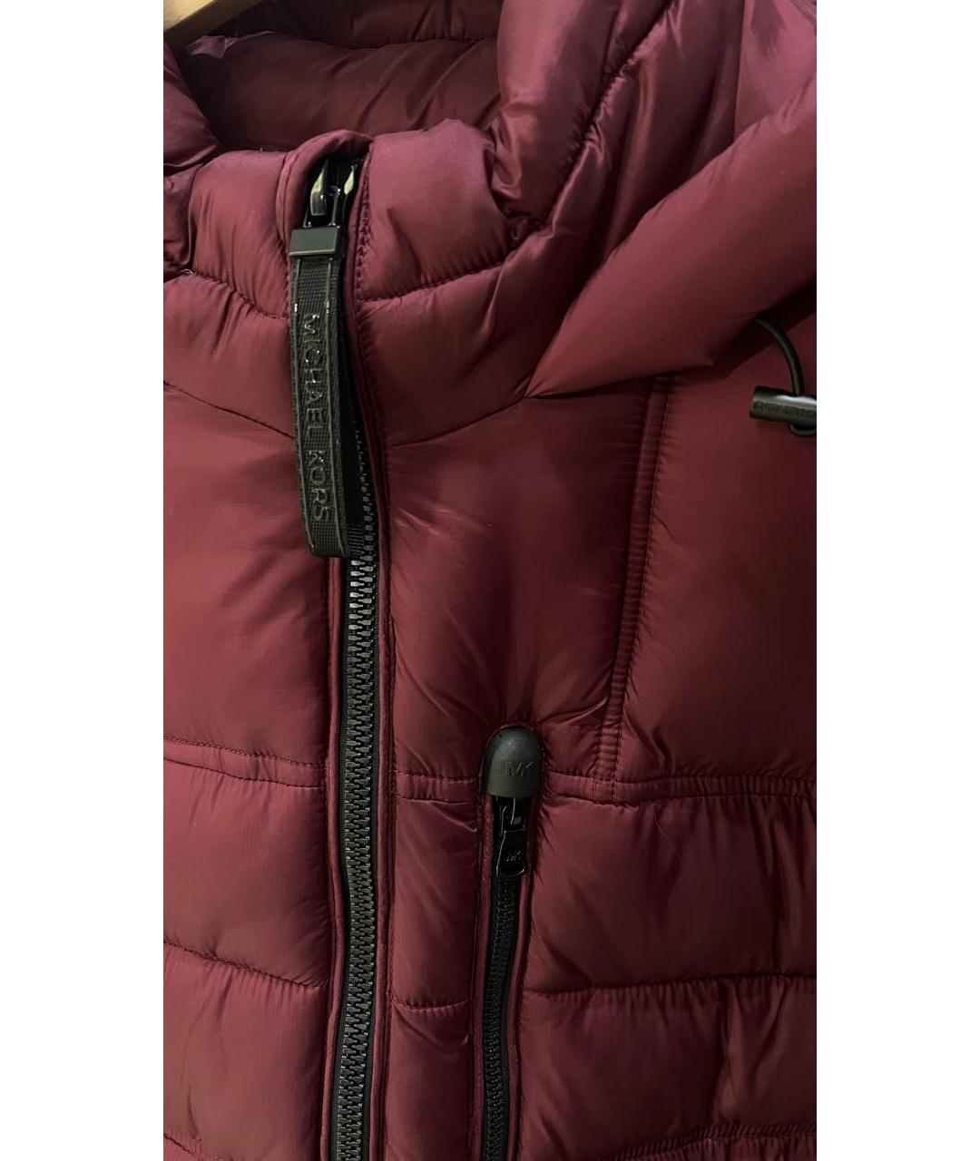 MICHAEL KORS Бордовая полиэстеровая куртка, фото 3