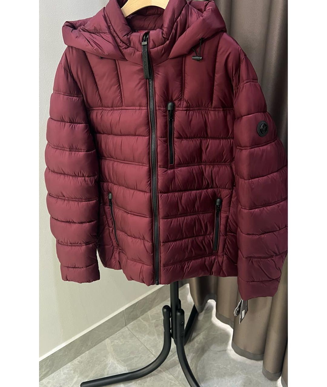 MICHAEL KORS Бордовая полиэстеровая куртка, фото 6