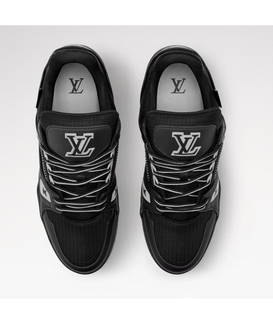 LOUIS VUITTON Черные низкие кроссовки / кеды, фото 3