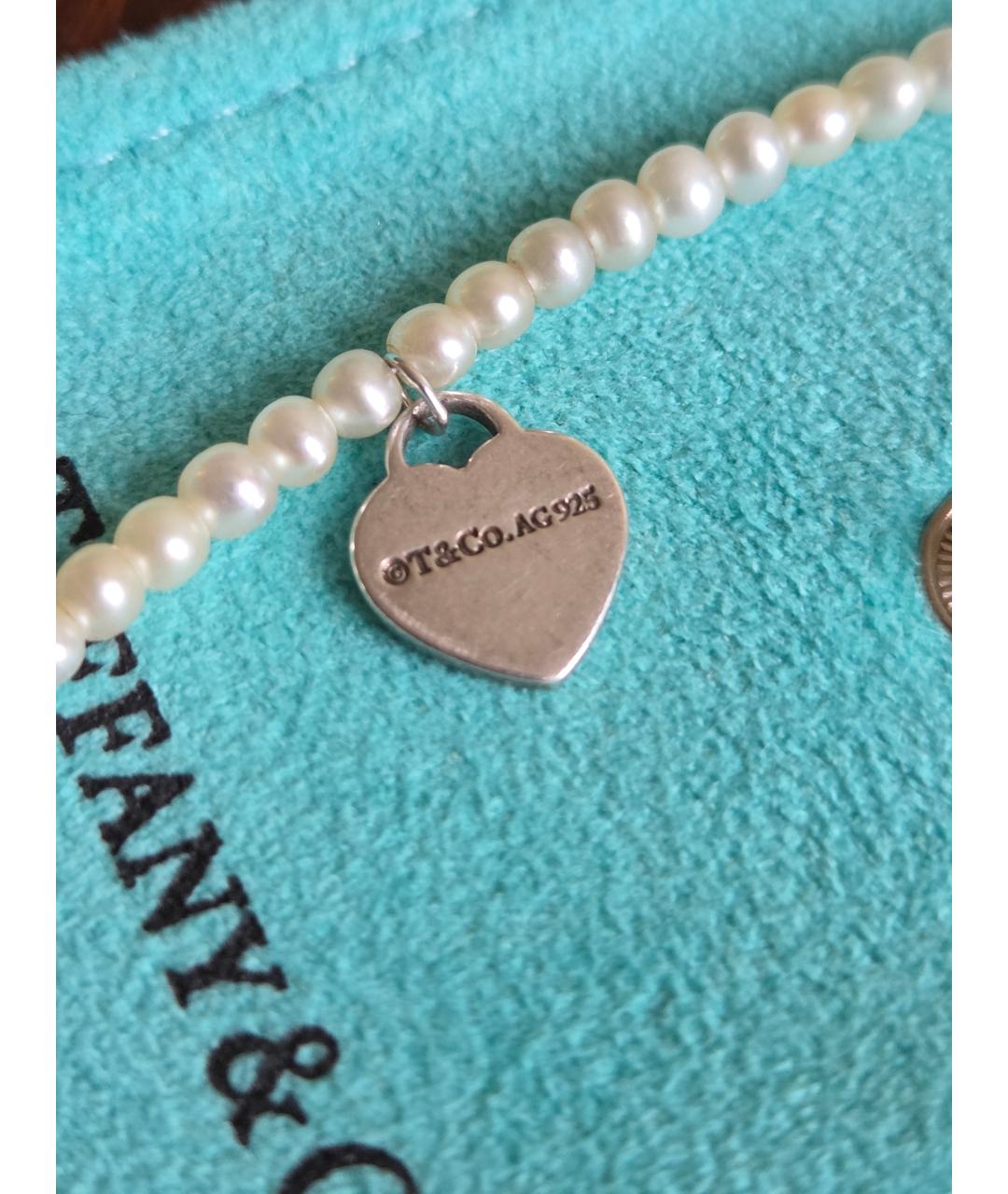 TIFFANY&CO Белый серебряный браслет, фото 3
