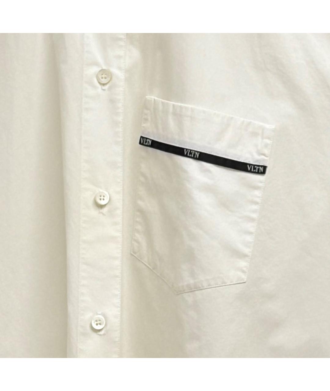 VALENTINO Белая хлопковая рубашка, фото 8