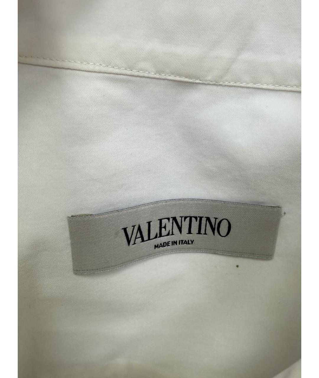 VALENTINO Белая хлопковая рубашка, фото 3