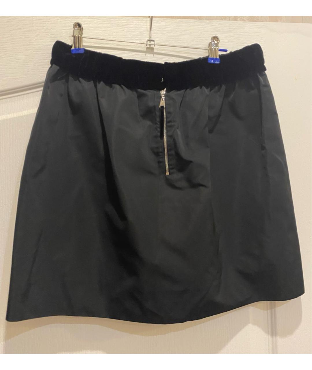 LOUIS VUITTON Антрацитовая полиэстеровая юбка мини, фото 2