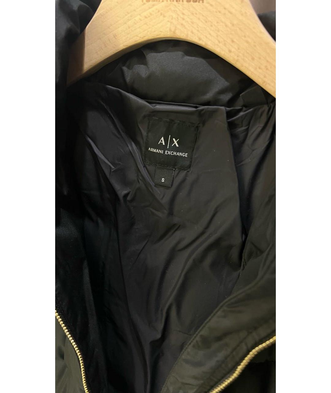 ARMANI EXCHANGE Черный полиэстеровый пуховик, фото 2