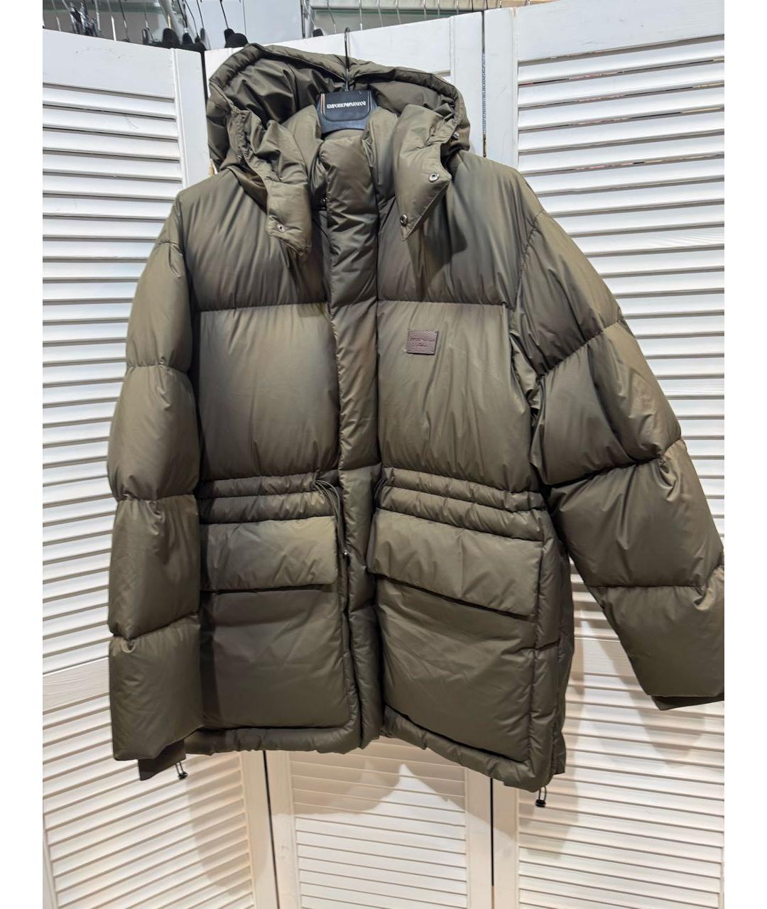 ARMANI EXCHANGE Хаки пуховик, фото 9