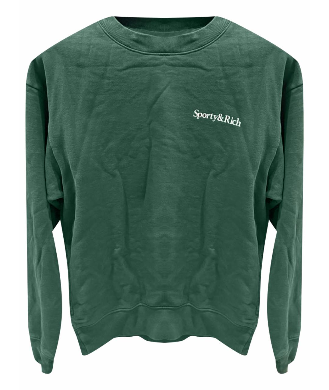 SPORTY AND RICH Зеленый хлопковый спортивные костюмы, фото 1