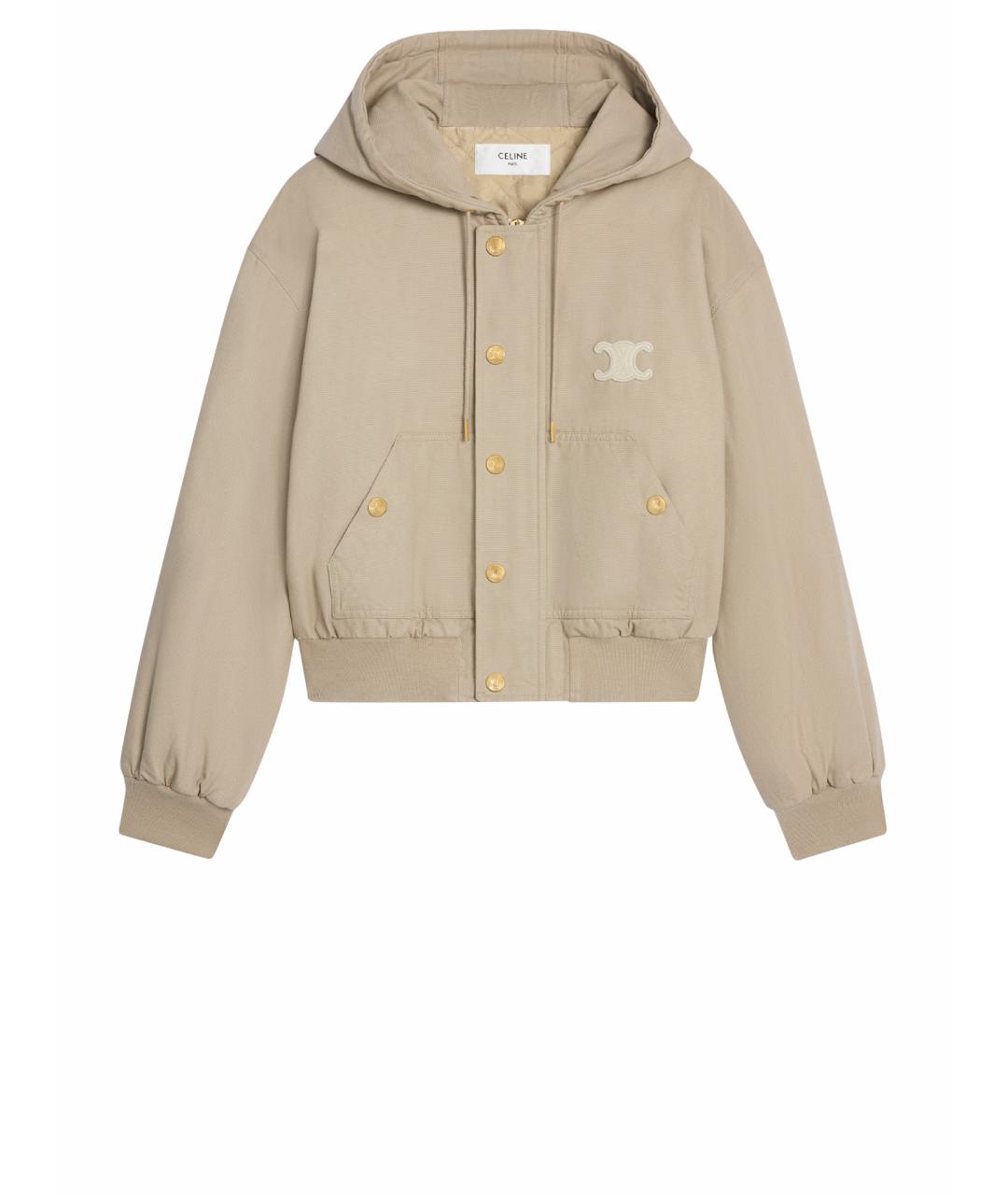 CELINE Бежевая хлопковая куртка, фото 1