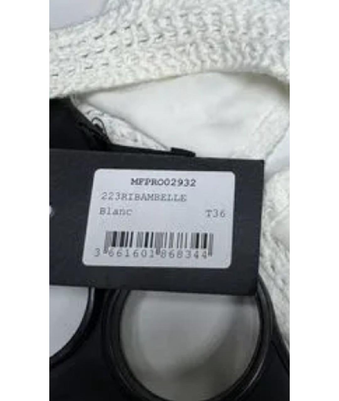 MAJE Белое повседневное платье, фото 9