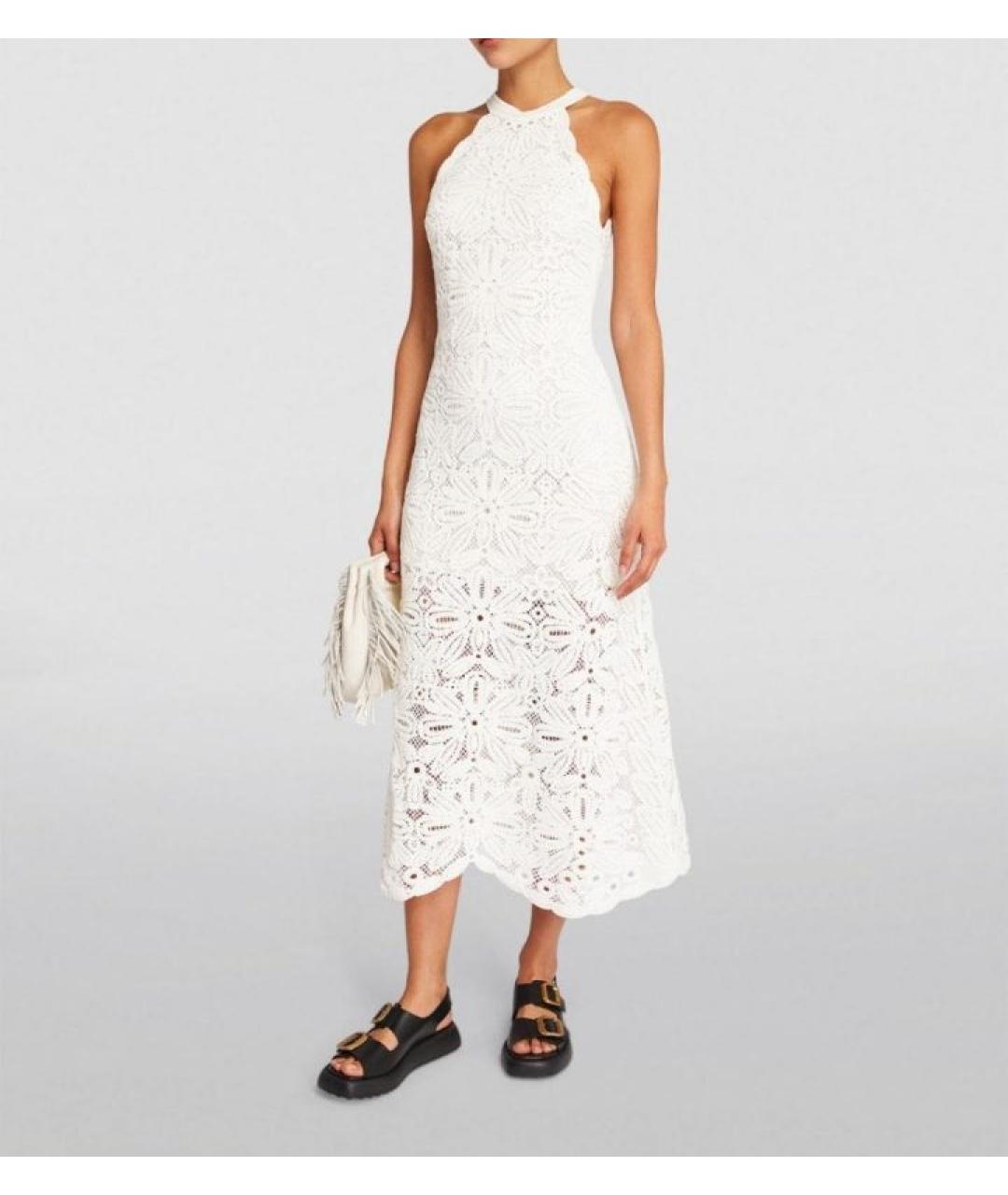 MAJE Белое повседневное платье, фото 4