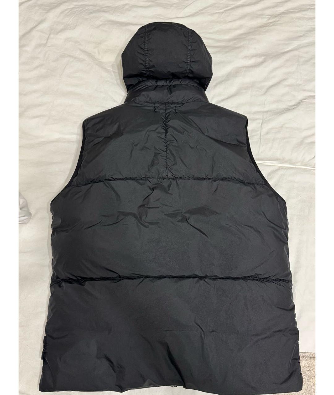 STONE ISLAND Черный полиамидовый жилет, фото 2