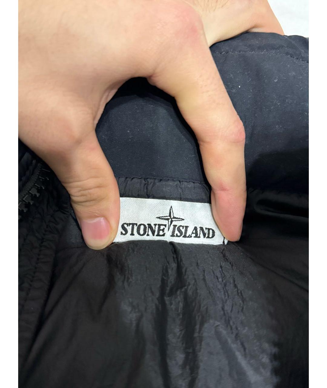STONE ISLAND Черный полиамидовый жилет, фото 3