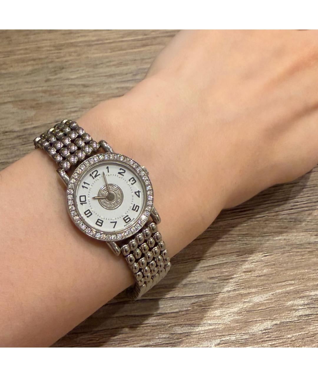 HERMES Серебряные часы, фото 6