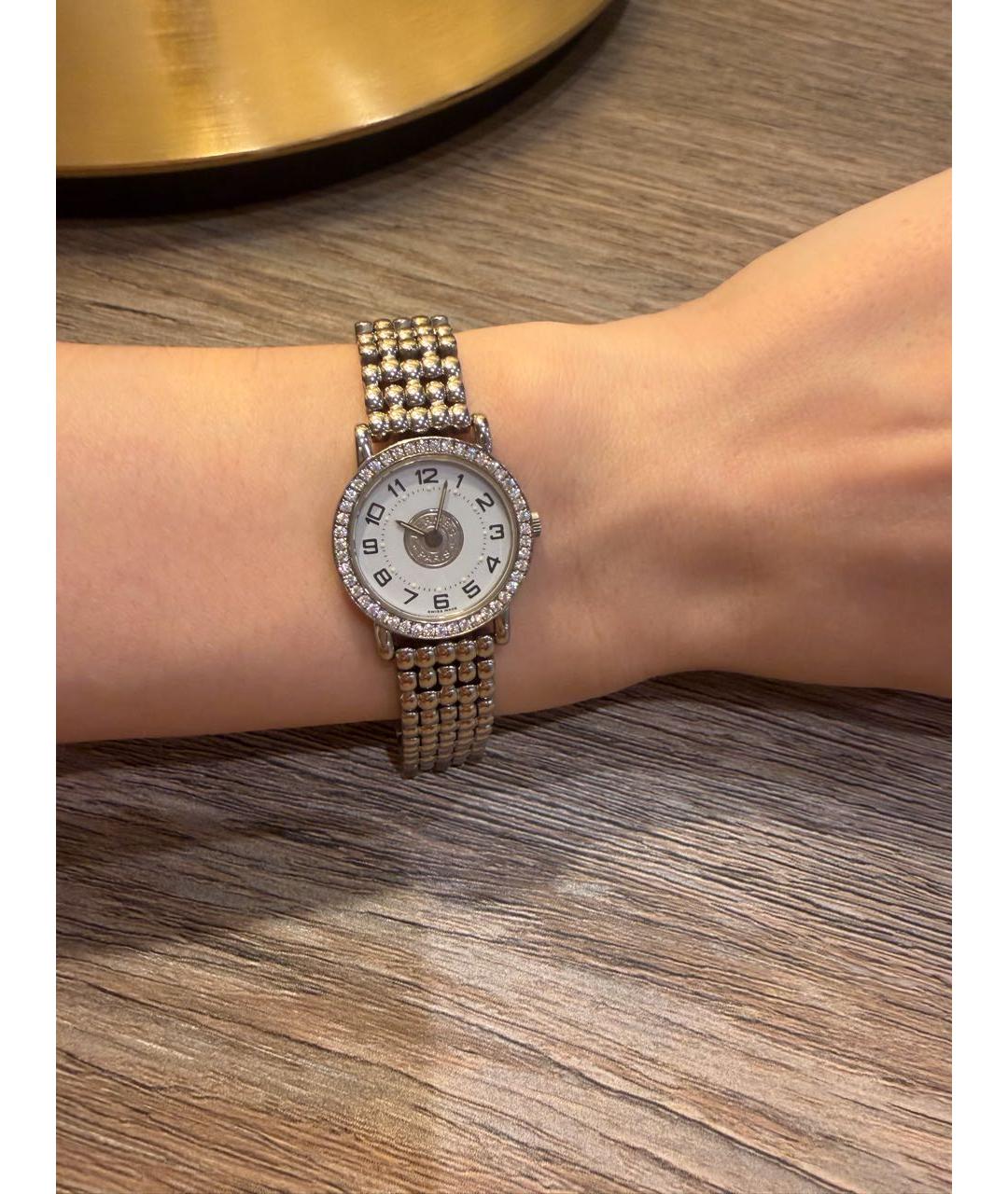 HERMES Серебряные часы, фото 3