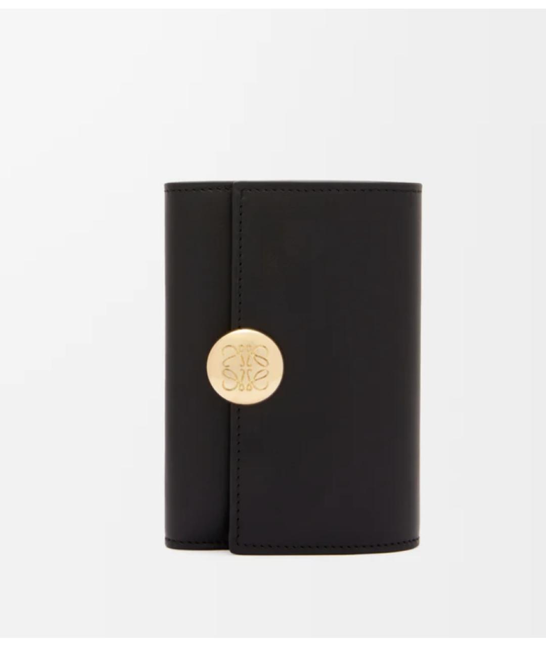 LOEWE Черный кожаный кошелек, фото 3