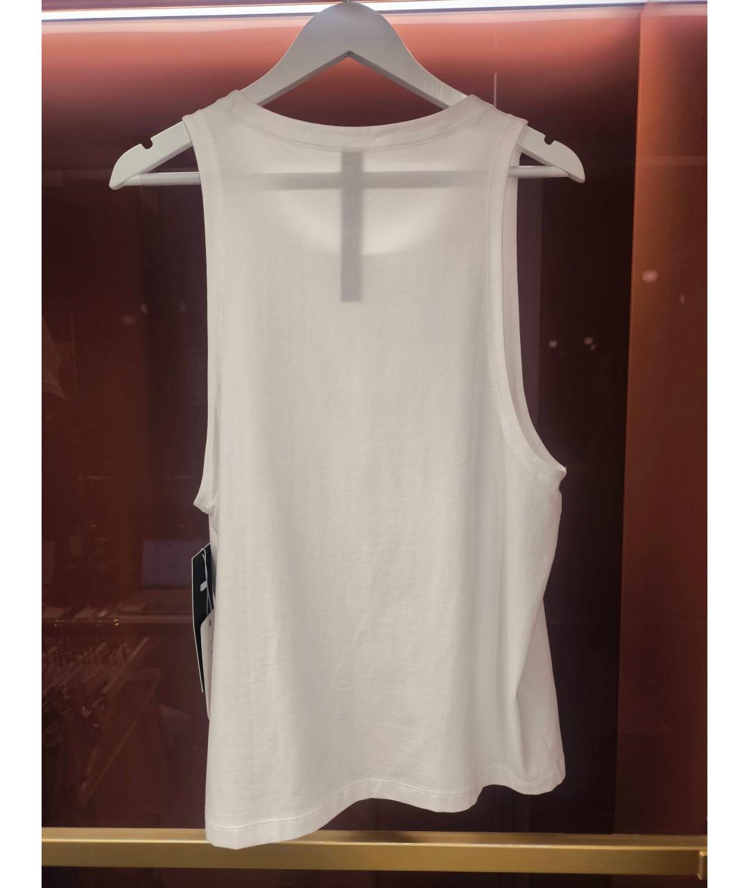 Lululemon Белая хлопко-полиэстеровая майка, фото 2