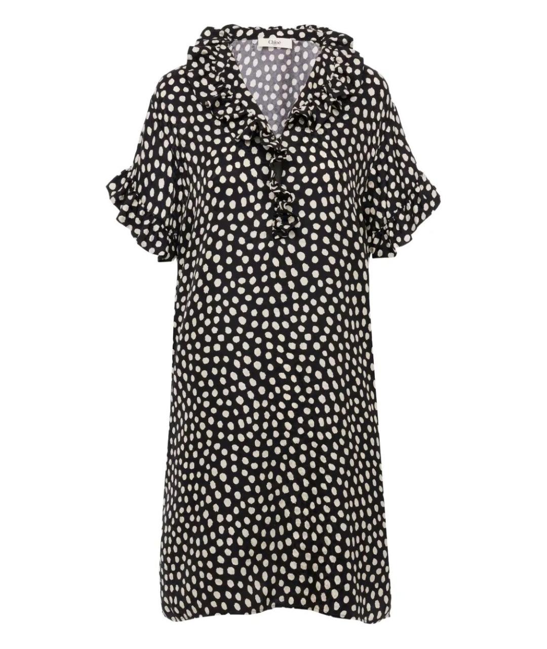 CHLOE Мульти шелковое коктейльное платье, фото 1