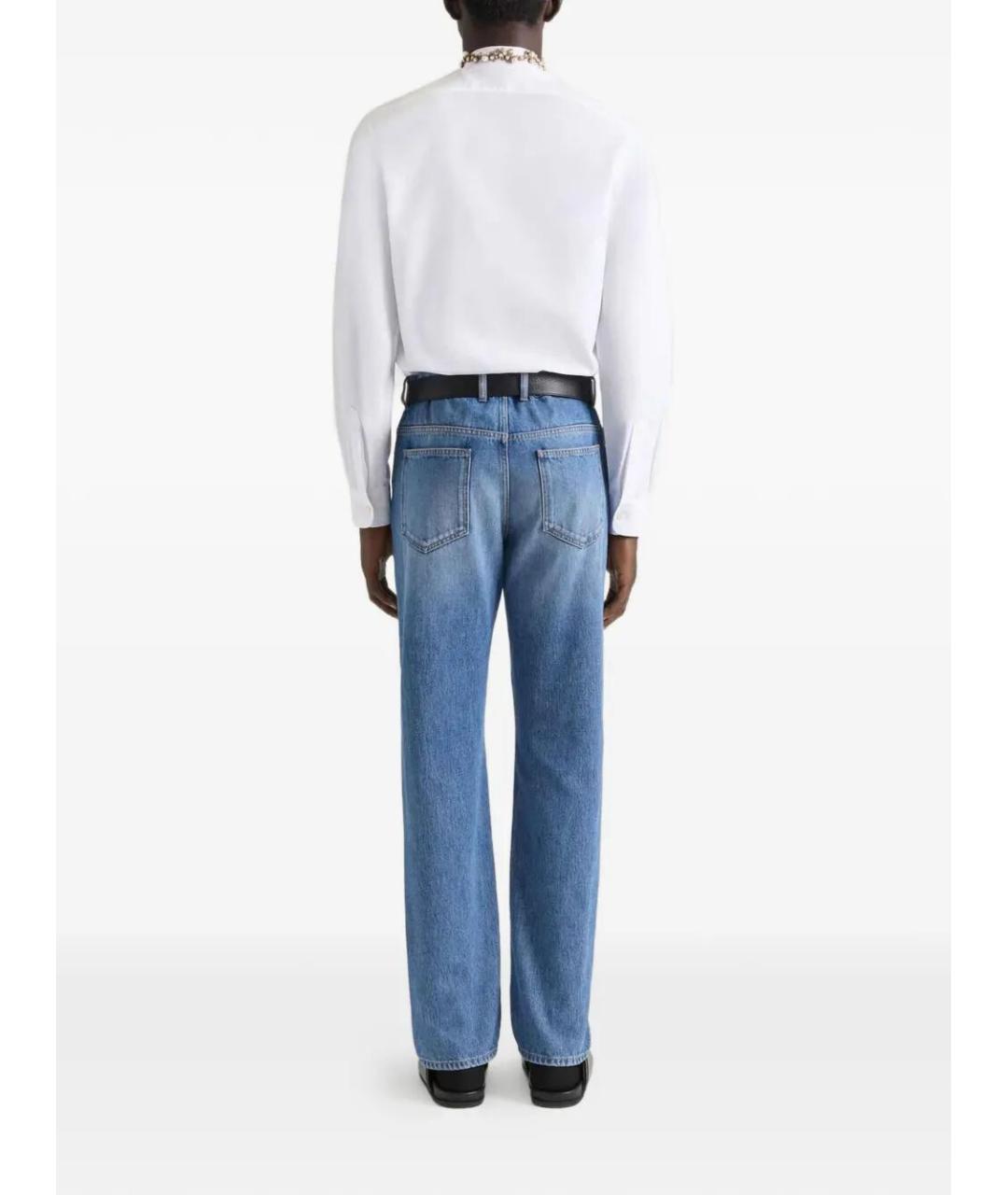 GIVENCHY Голубые хлопковые прямые джинсы, фото 3