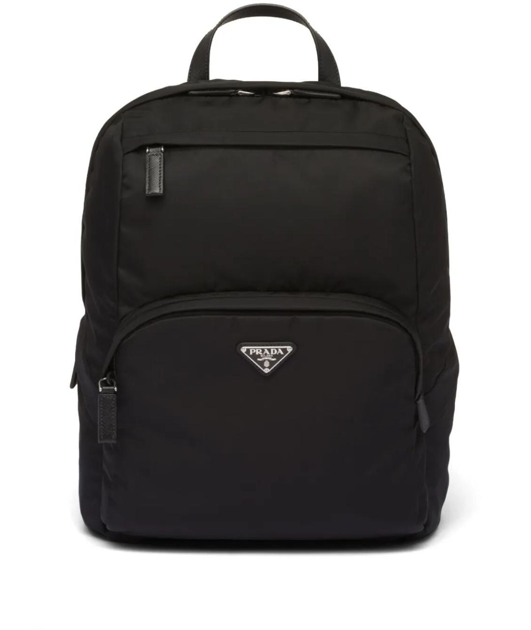 PRADA Черный синтетический рюкзак, фото 1