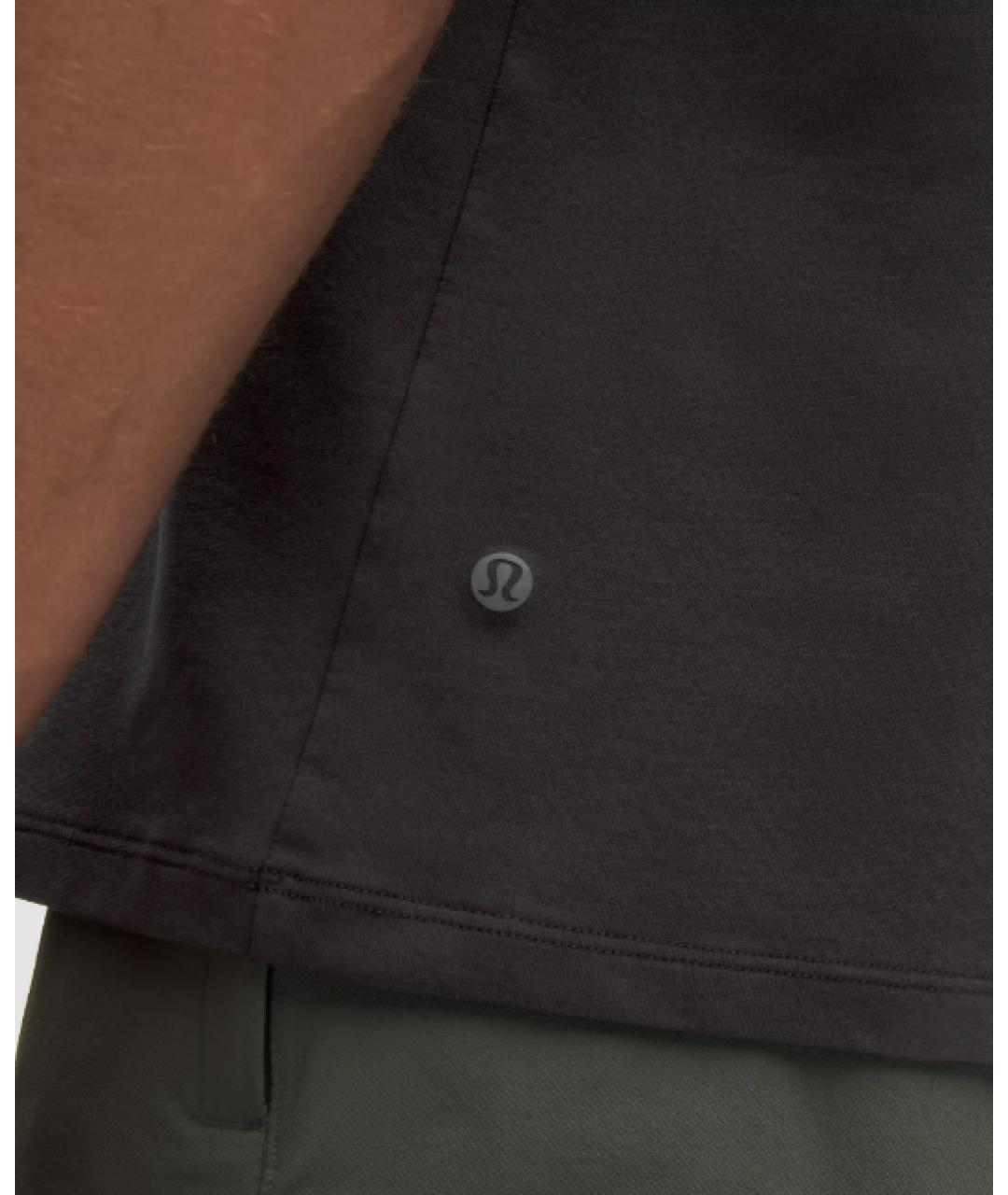 Lululemon Черная хлопко-полиэстеровая майка, фото 5