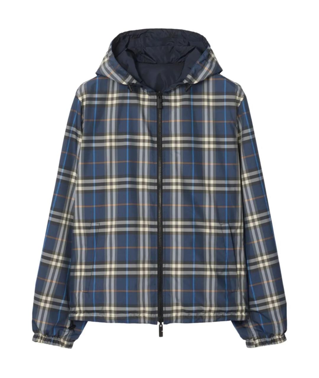 BURBERRY Синяя полиэстеровая куртка, фото 1