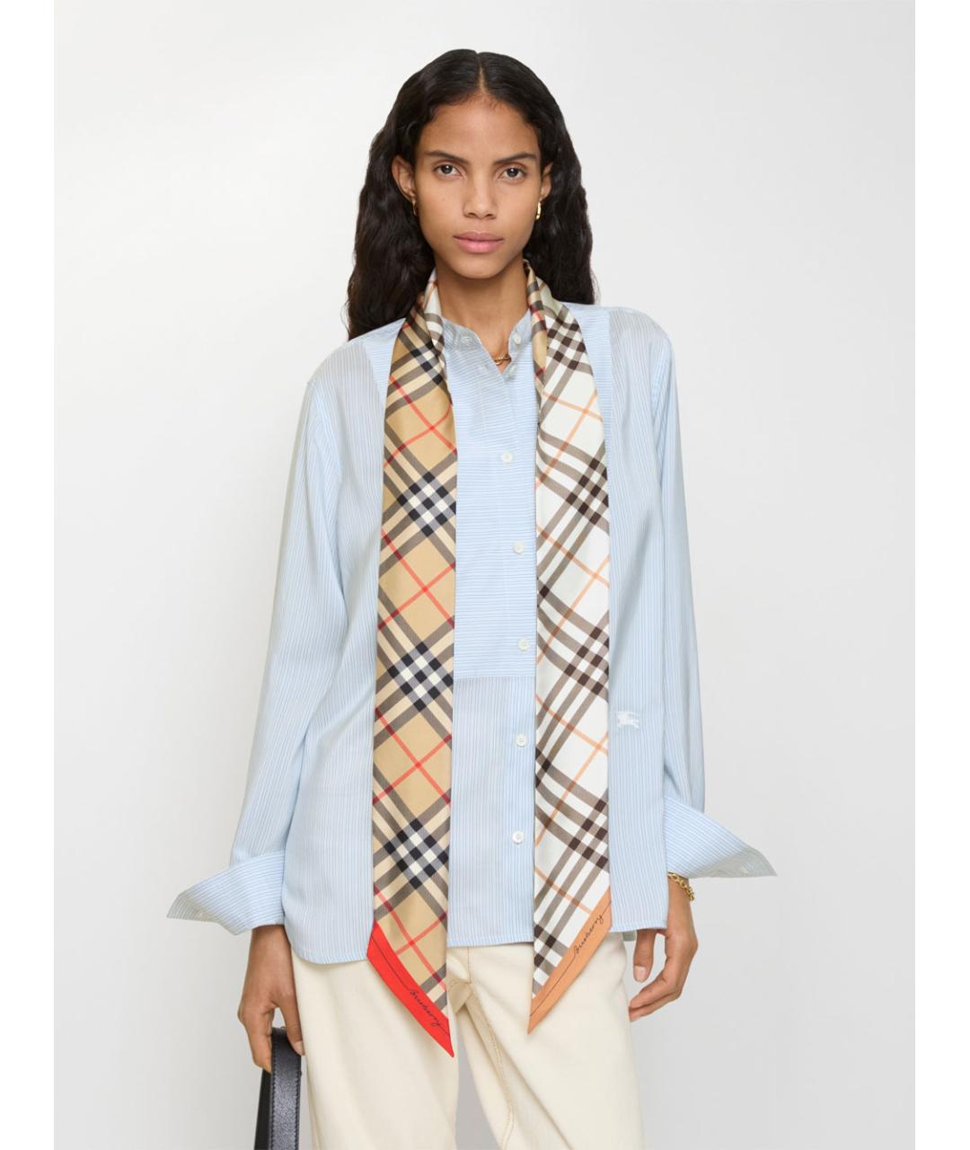 BURBERRY Мульти шелковый платок, фото 2