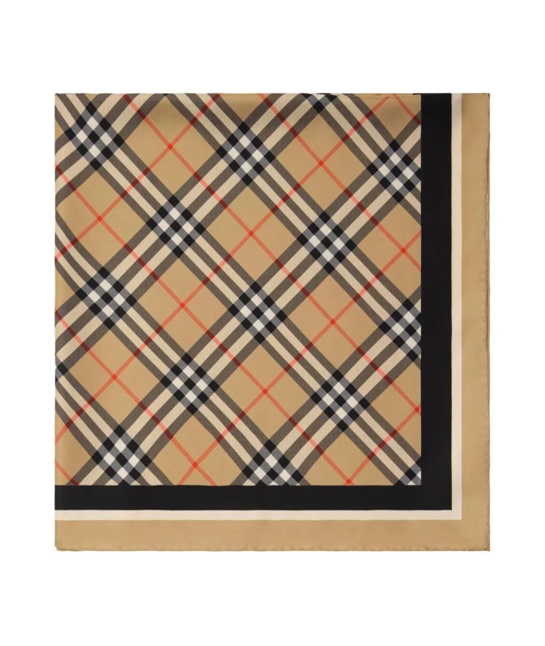 BURBERRY Мульти шелковый платок, фото 2