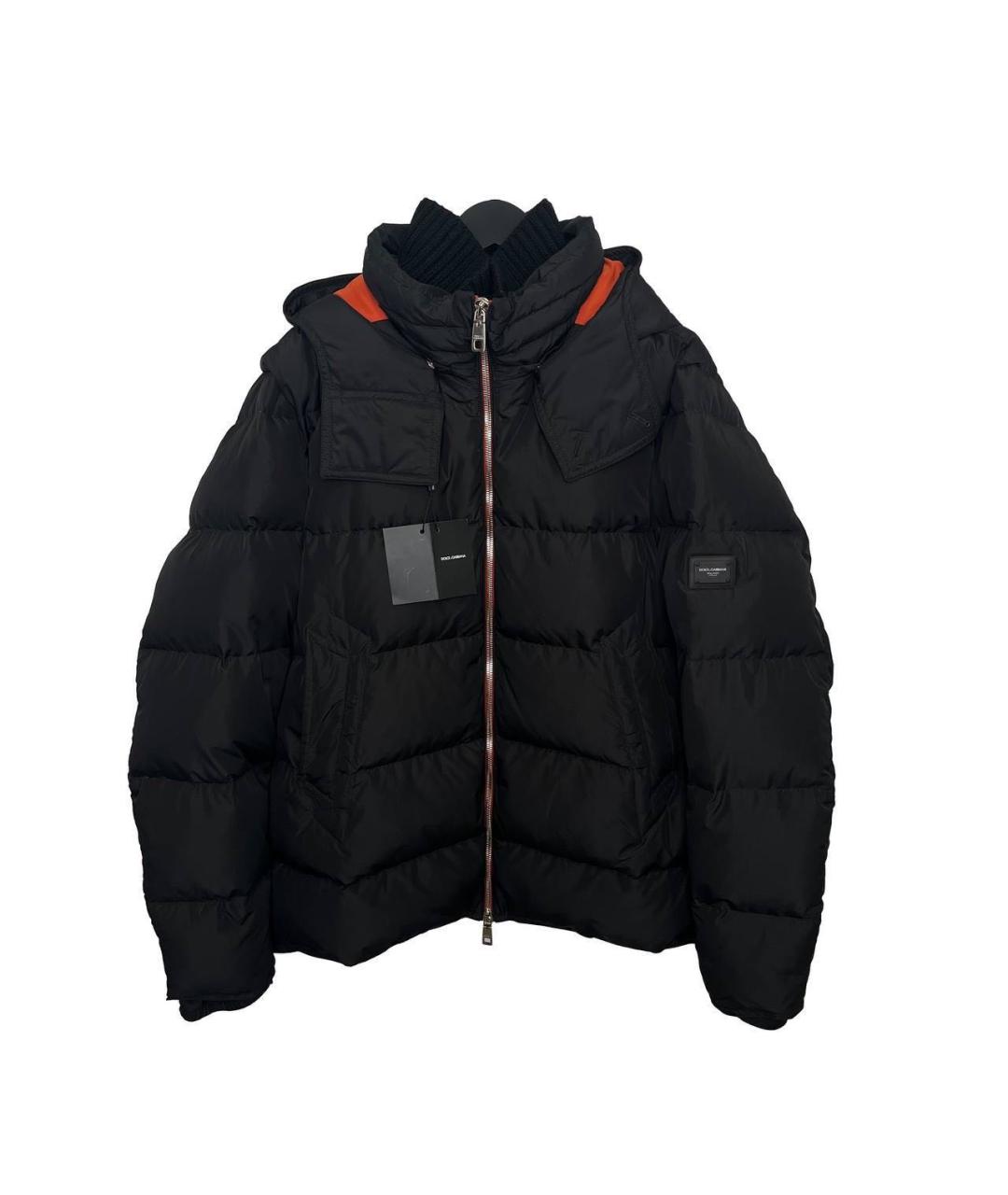 DOLCE&GABBANA Черный пуховик, фото 1