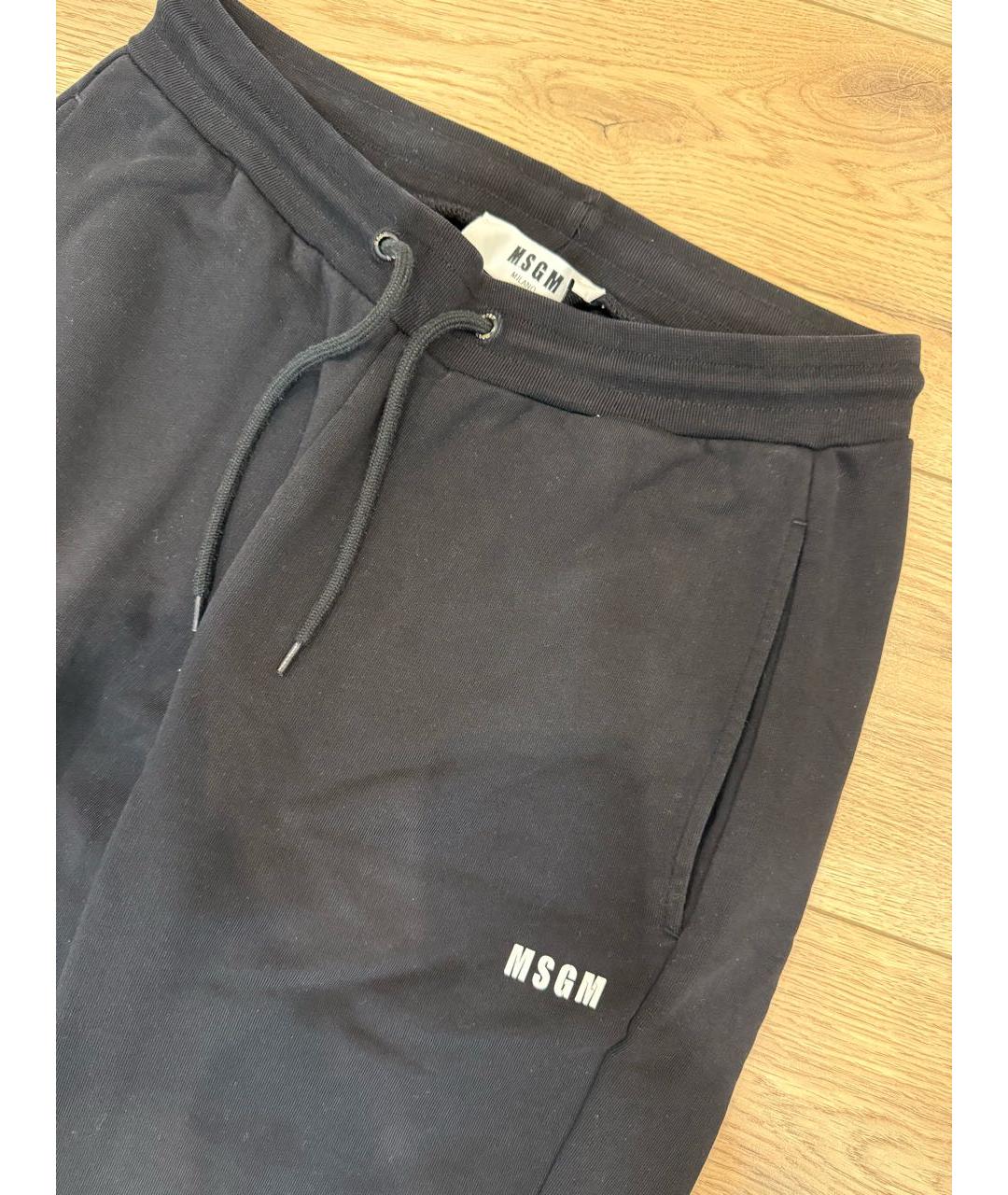 MSGM Черный хлопковый спортивный костюм, фото 6