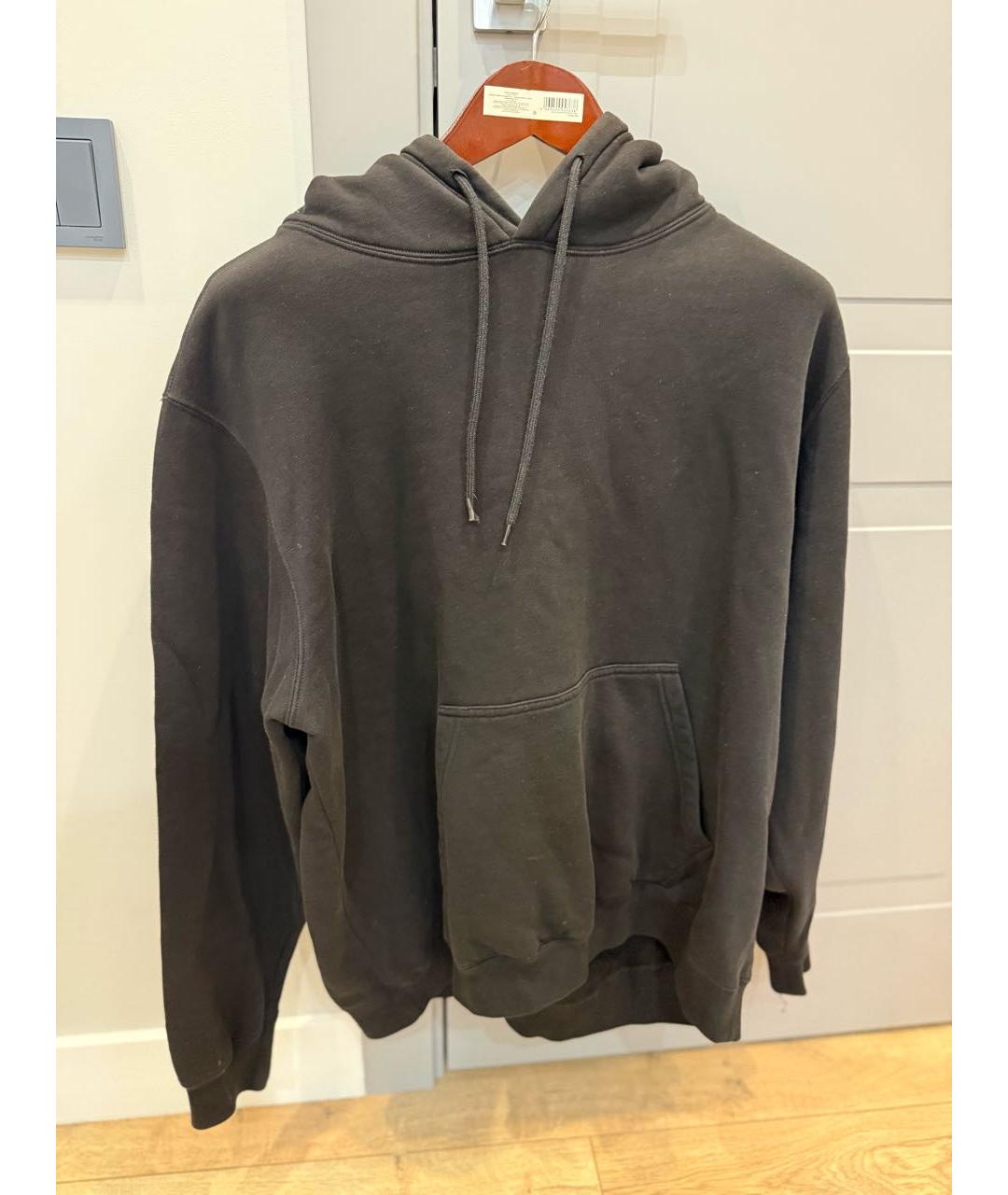 MSGM Черный хлопковый спортивный костюм, фото 8