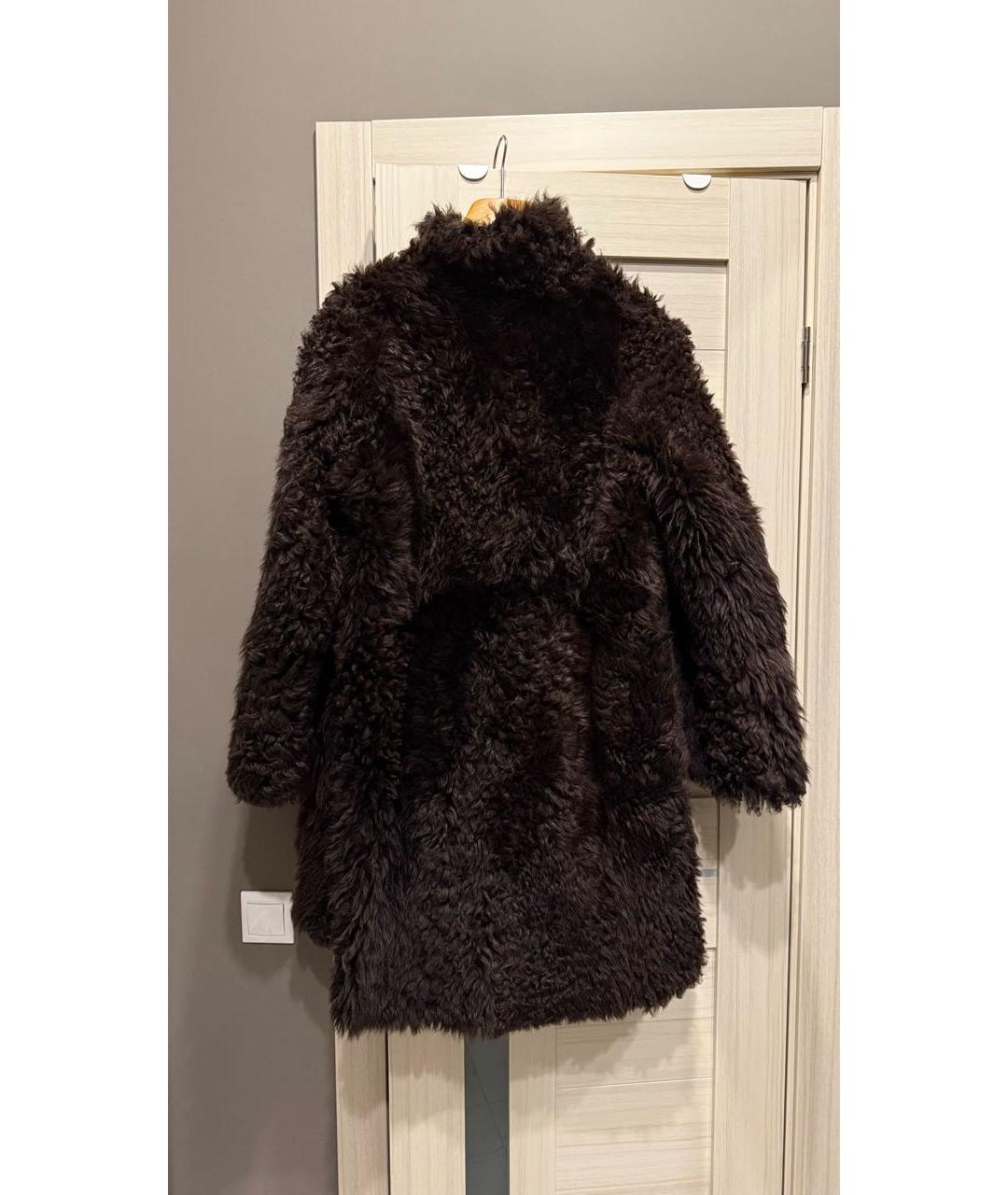 Tara Jarmon Коричневая меховая дубленка, фото 2