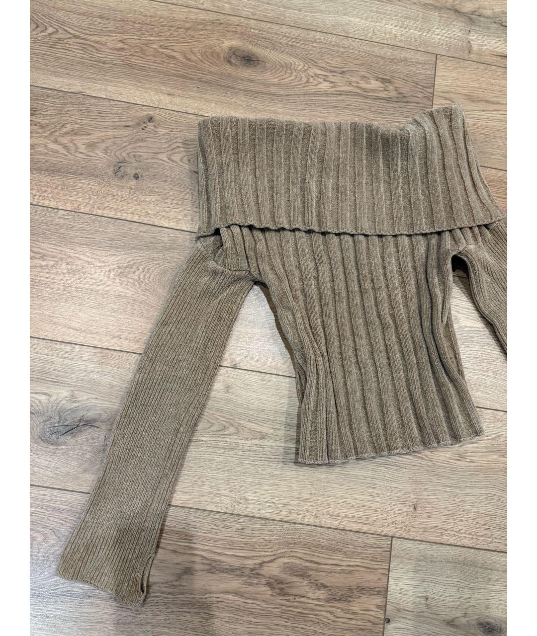 JACQUEMUS Бежевый шерстяной джемпер / свитер, фото 2