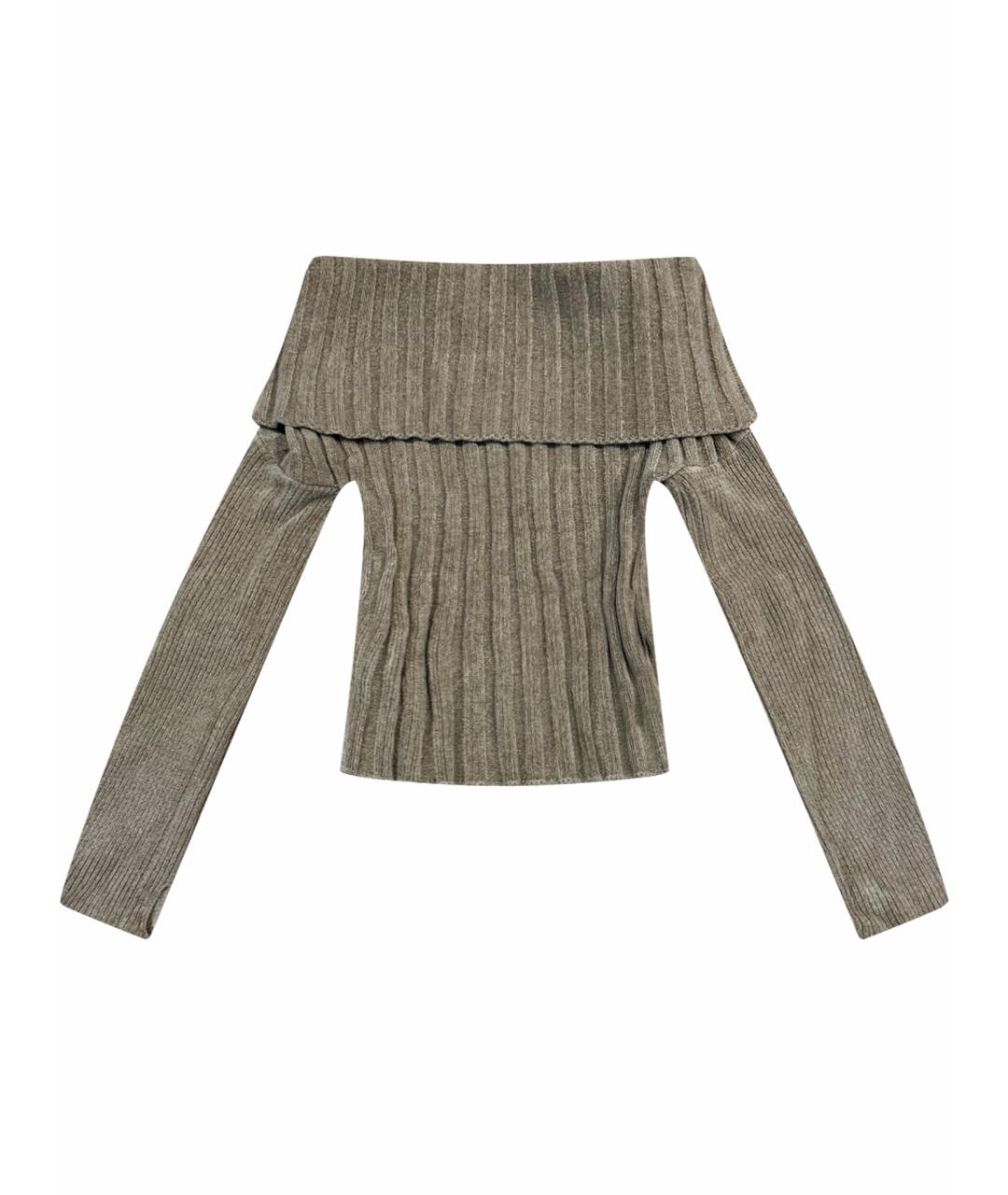 JACQUEMUS Бежевый шерстяной джемпер / свитер, фото 1