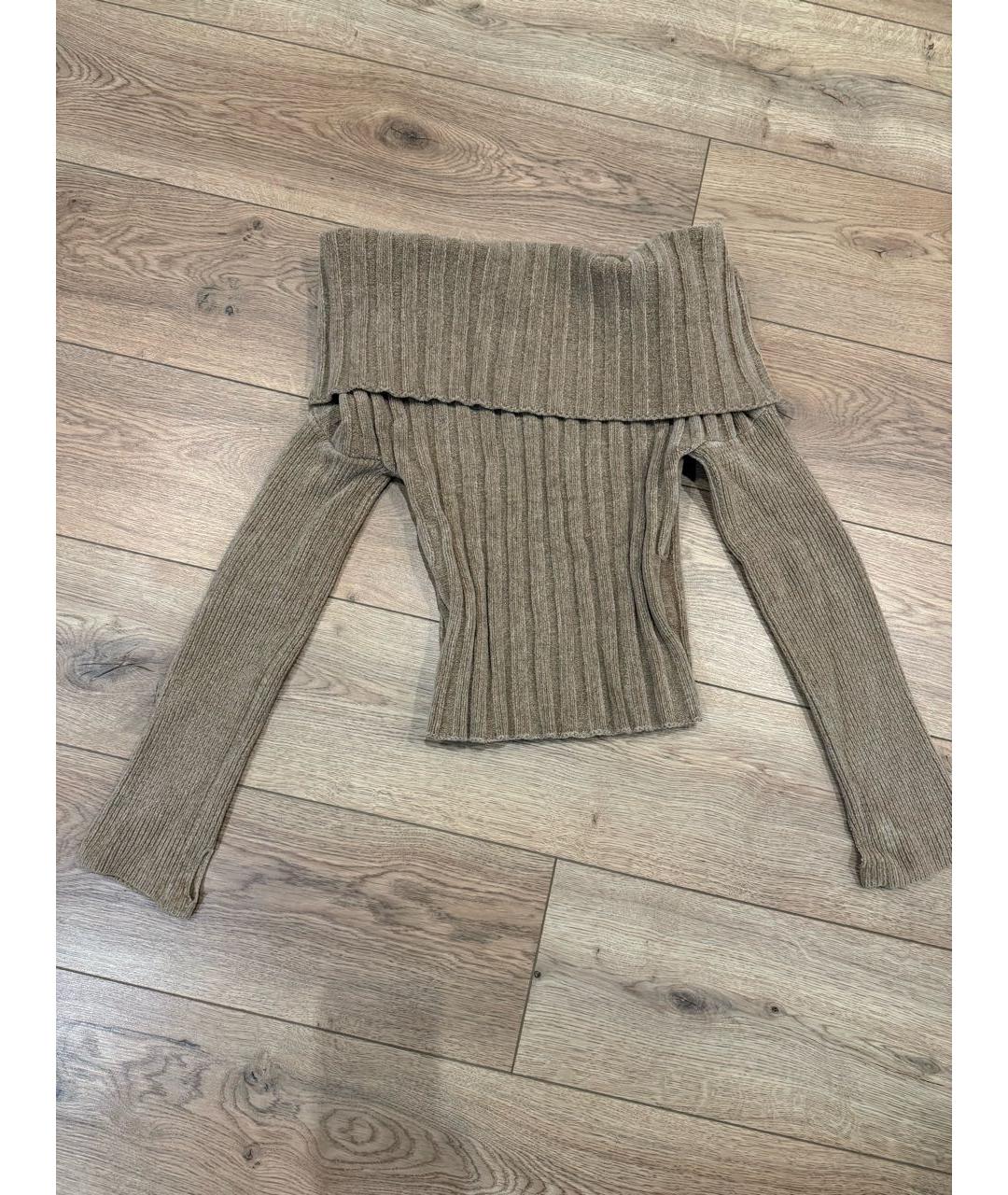 JACQUEMUS Бежевый шерстяной джемпер / свитер, фото 6