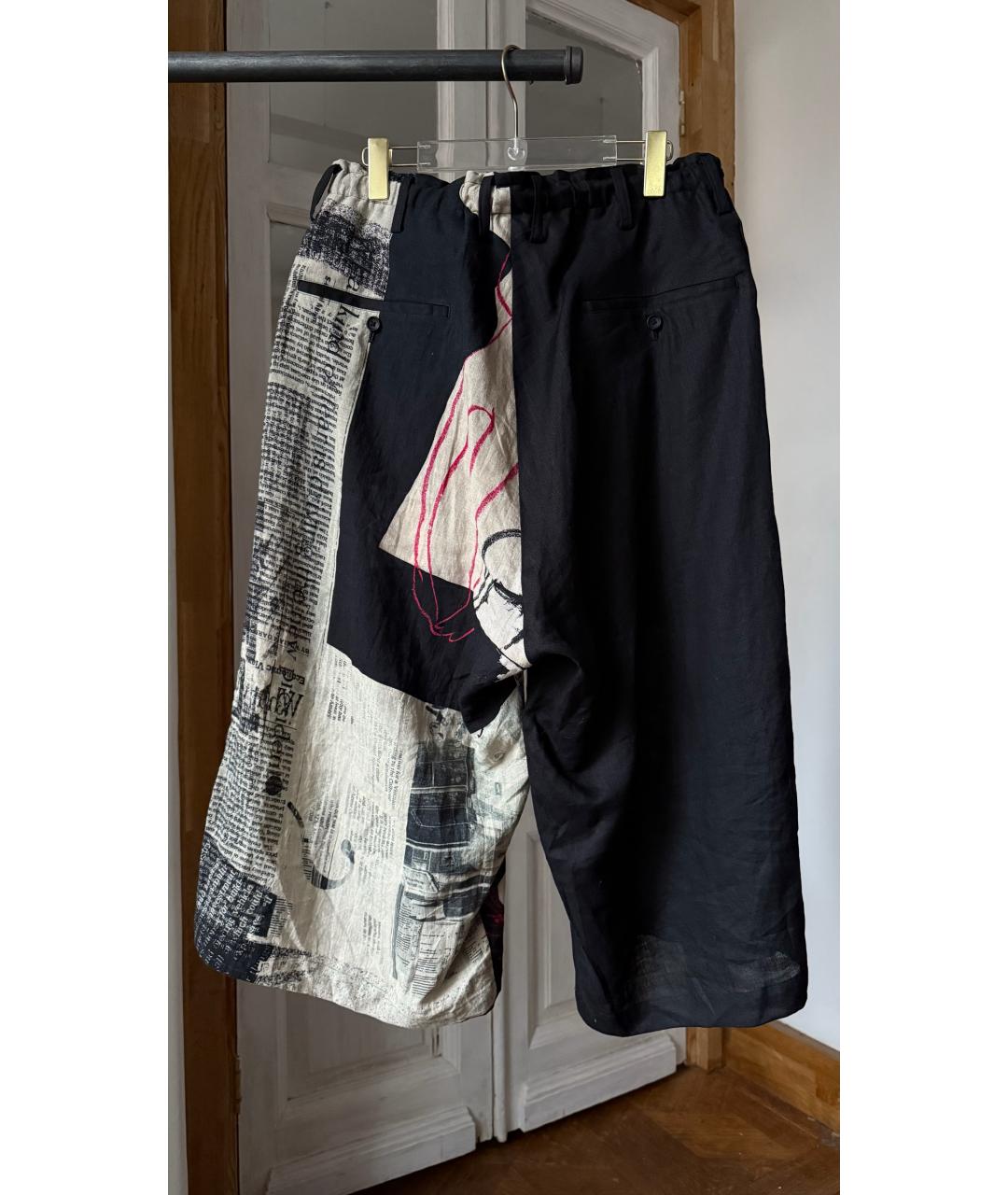 YOHJI YAMAMOTO Мульти льняные шорты, фото 2