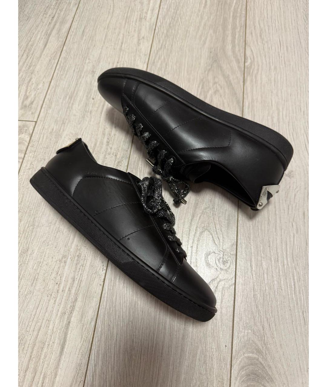 SAINT LAURENT Черные кожаные кеды, фото 7